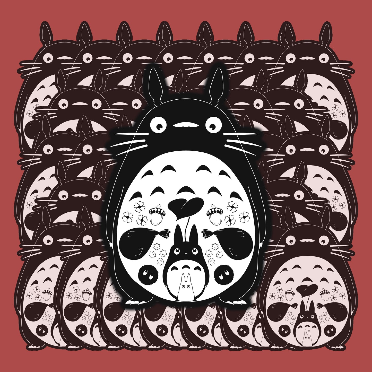 My Neighbor Sticker | Totor.o Silhouette Design | Forest Spirit
