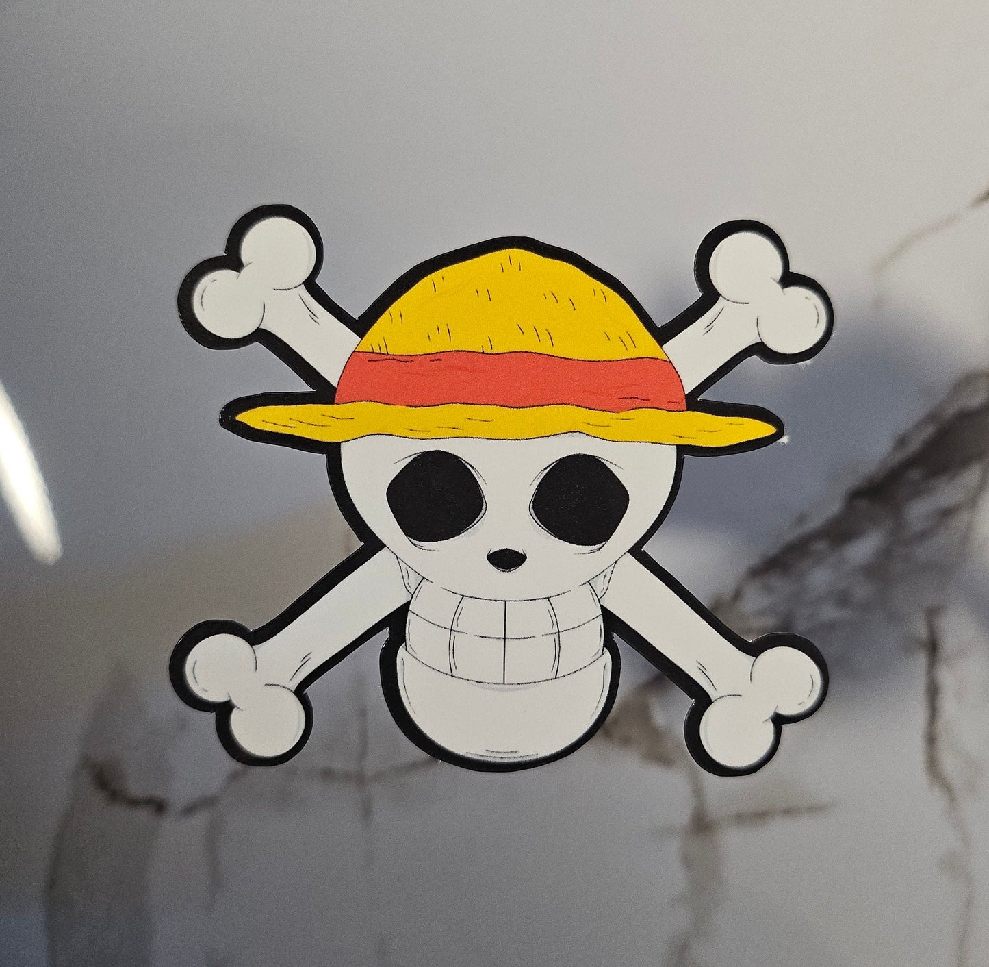 Straw Hat Jolly Roger Sticker