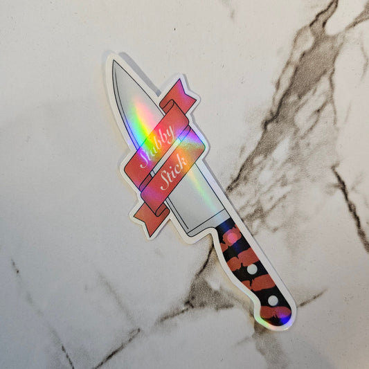 Stabby Stick Sticker