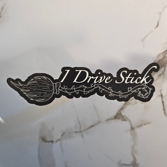 I Drive Stick Sticker