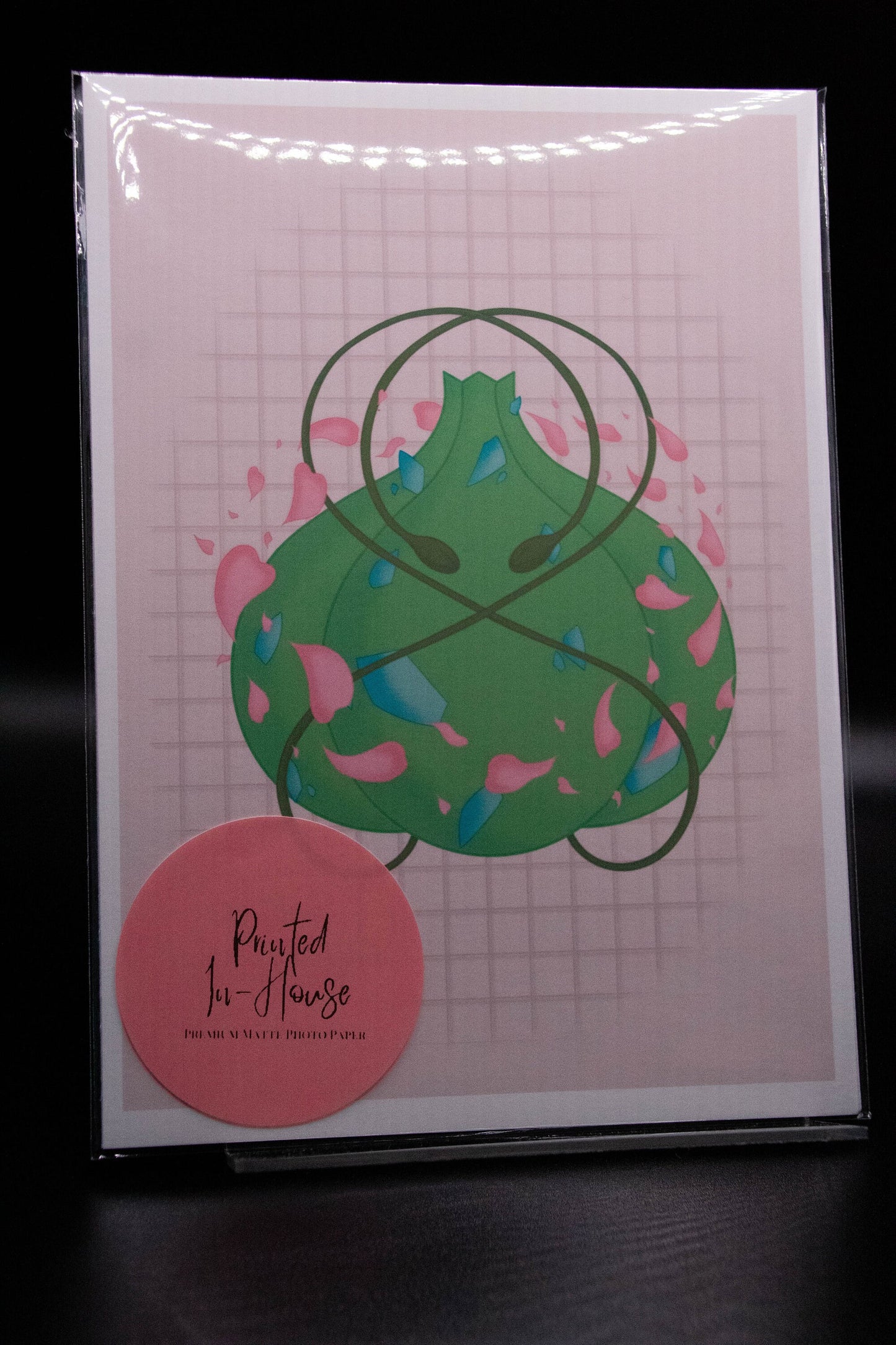 Bulbasaur Inspired Print | Original Design | Grass Type | 5x7in Print | Who Do You Choose | Pokemon Inspired