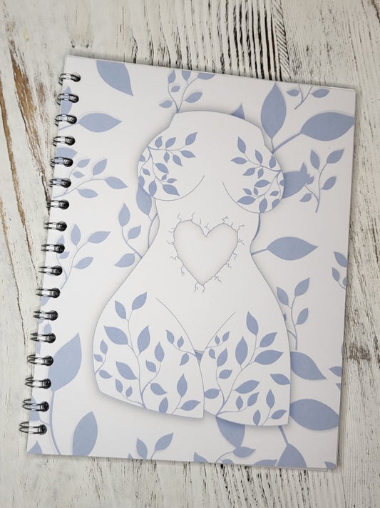 Love Yourself Notebook | Lined Pages | Body Positivity | Coil Bound Notebook